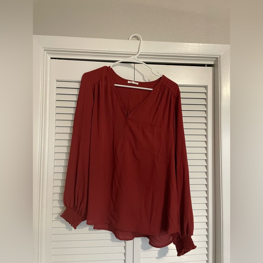 Long sleeve blouse
